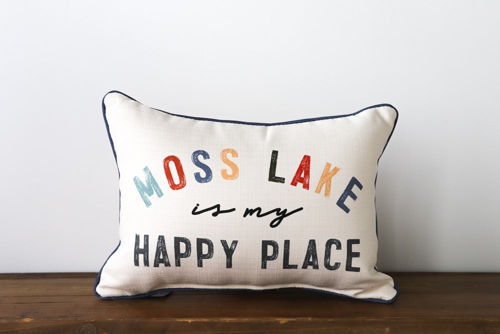 Custom My Happy Place Pillow