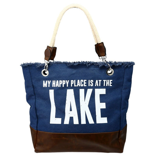 WP - Lake - 18" x 15" Canvas Tote