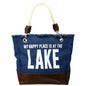 WP - Lake - 18" x 15" Canvas Tote