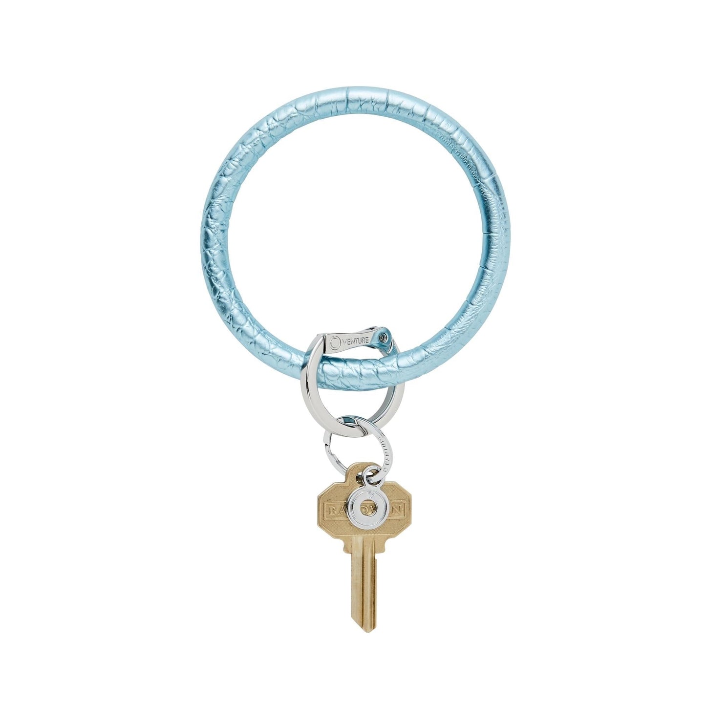 Leather Big O Key Ring